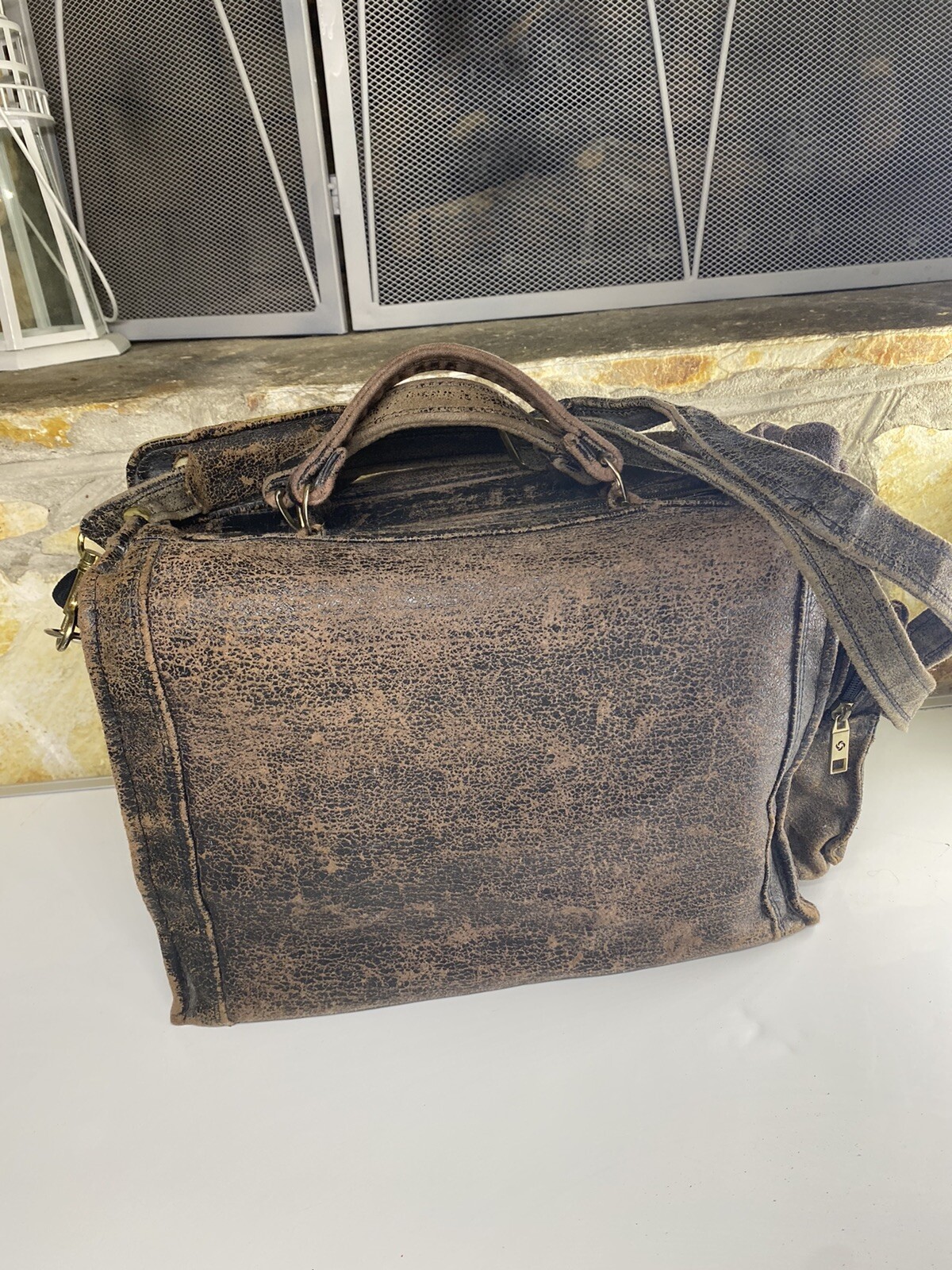 Viintage Samsonite Men Weekend Duffle Carry On Travel Bag