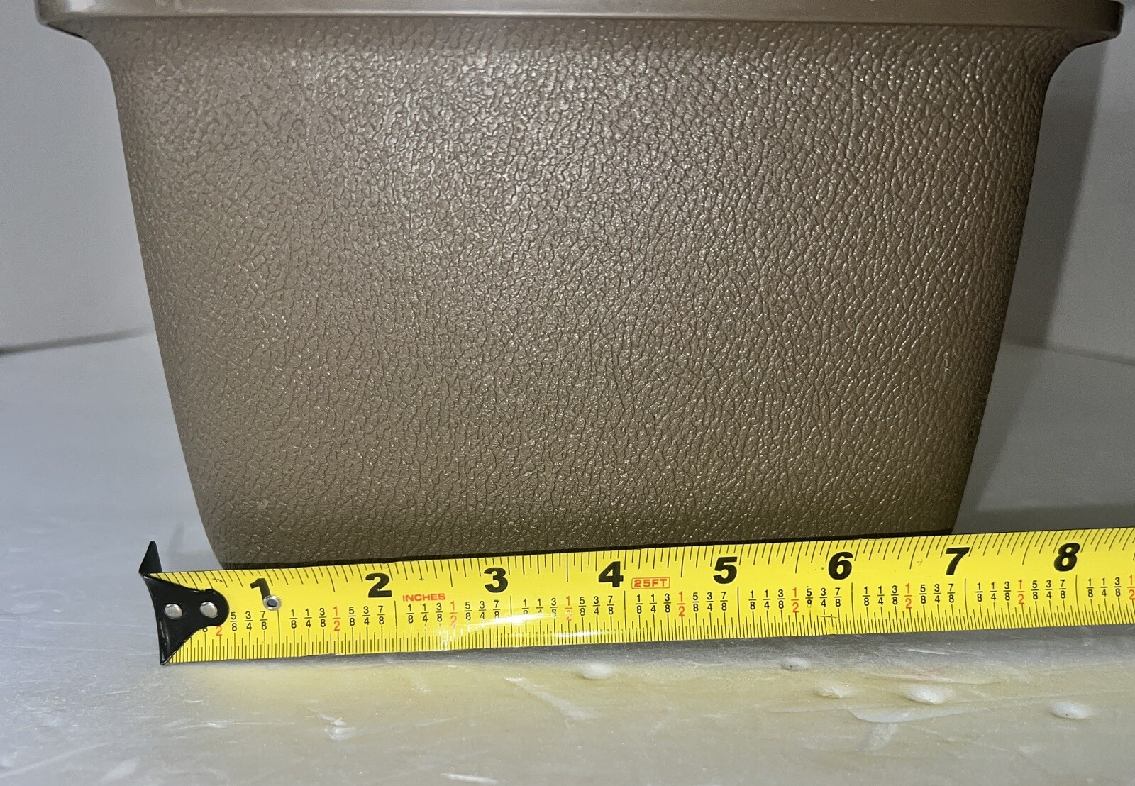 Vintage Samsonite Saturn Train Vanity Case Brown Tan Luggage w/ Key No Tray GUC