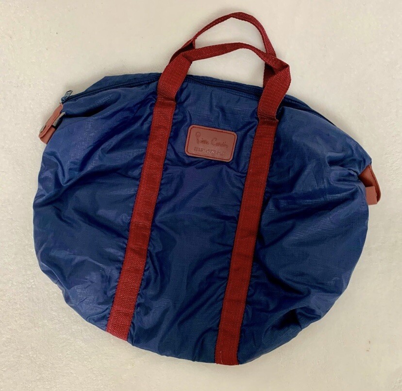 Vintage 80’s Pierre Cardin Navy & Maroon Travel Bag
