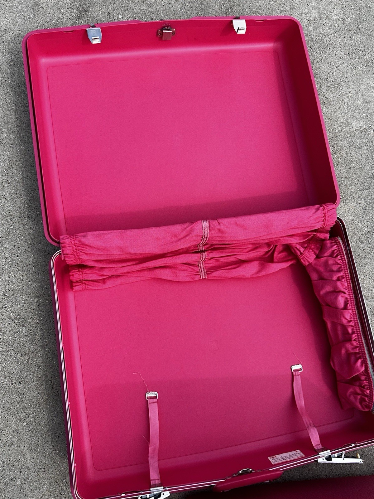 🩷 Vintage Lot Barbie Pink Samsonite Royal Traveler Hard Shell Suitcase Luggage
