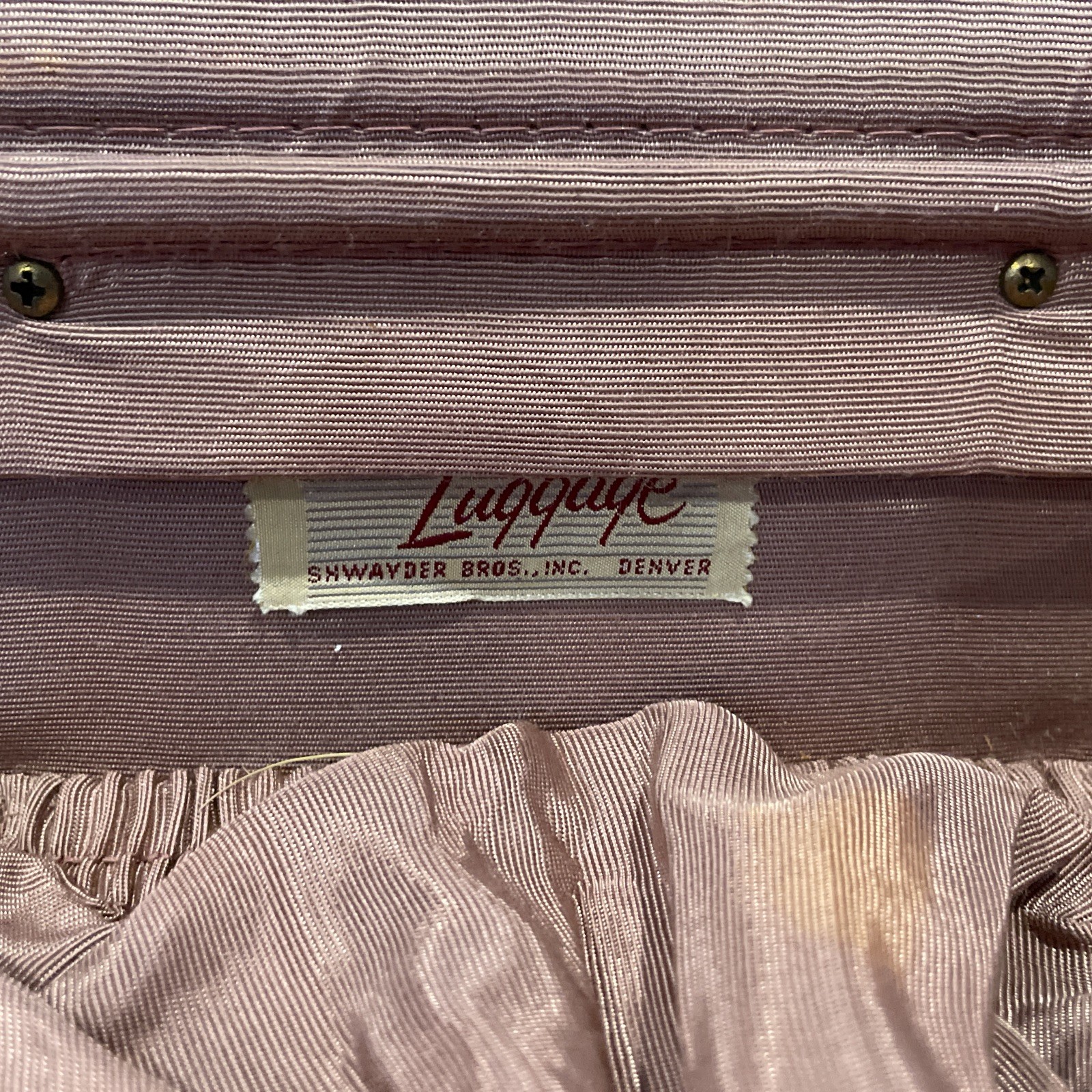 Vintage Samsonite Train Makeup Case Brown Shwayder Bros 1950s Small Suitcase