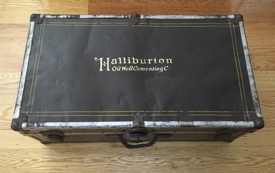 Vintage Halliburton Case Oil Well Cementing Company