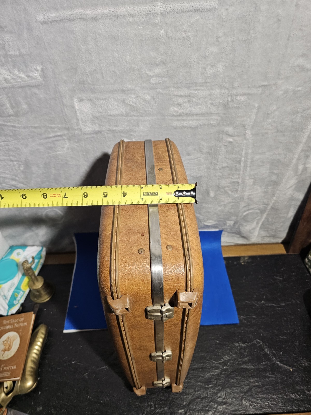 Vintage Escort American Tourister Briefcase Attache Hard Shell Brown Luggage