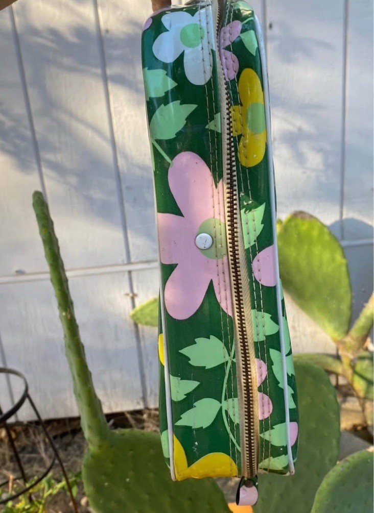 1970s Flower Power Vinyl Suitcase