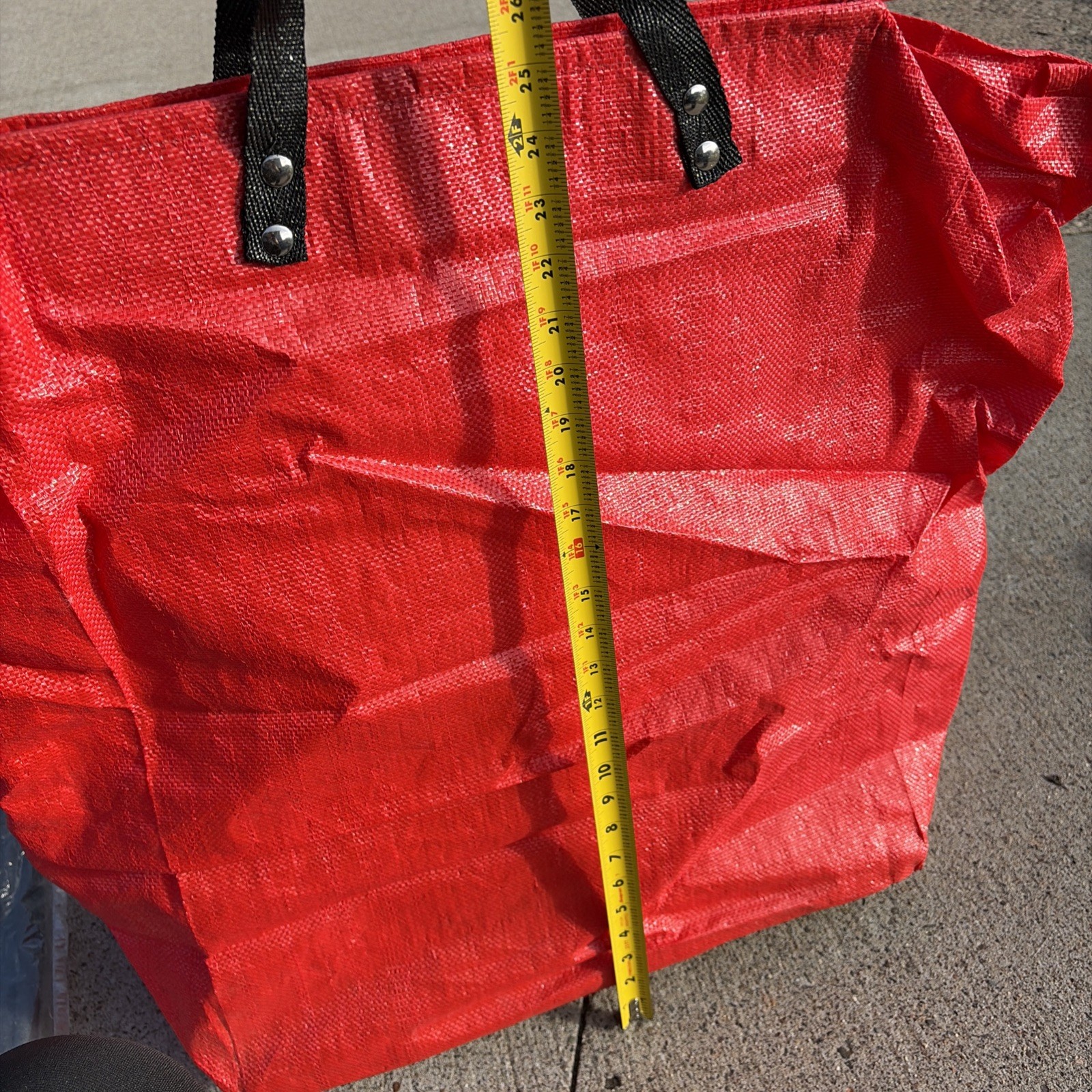 Vintage Wheeled Tote Bag Zippered Kansai International Airport JAPAN KIX Red Bag