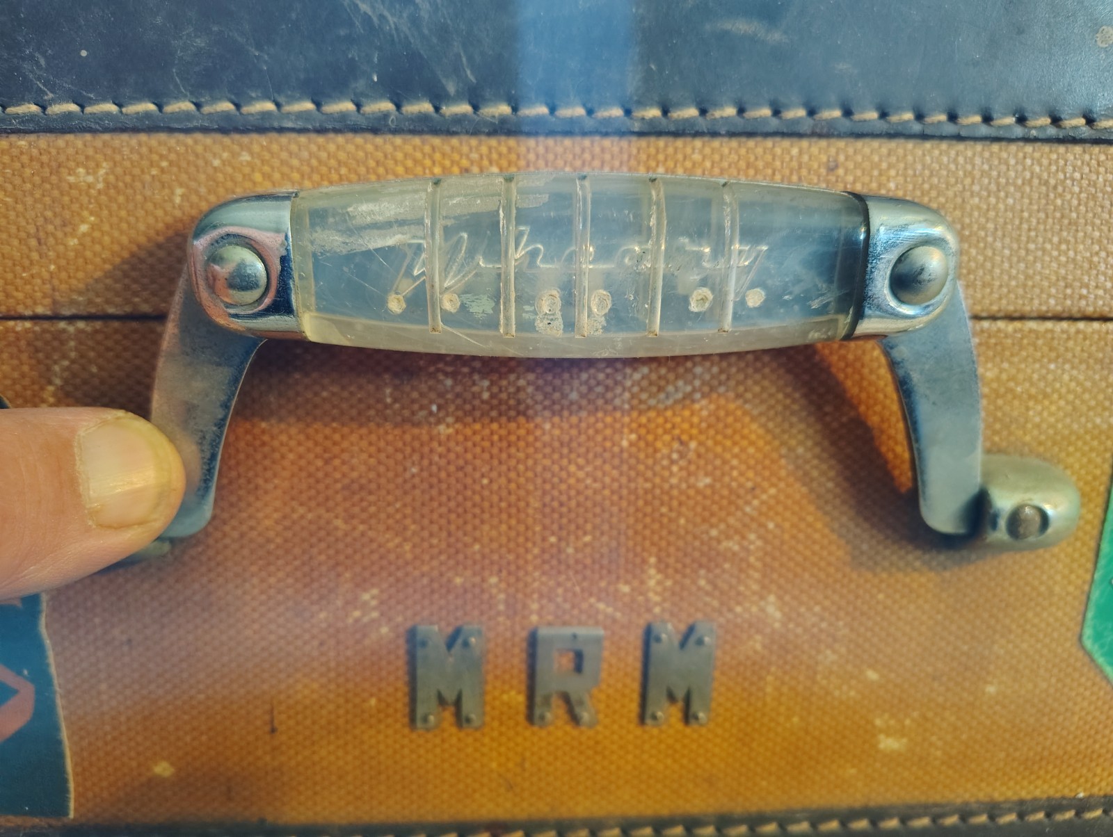 1930’s Wheary Hard Shell Suit Case