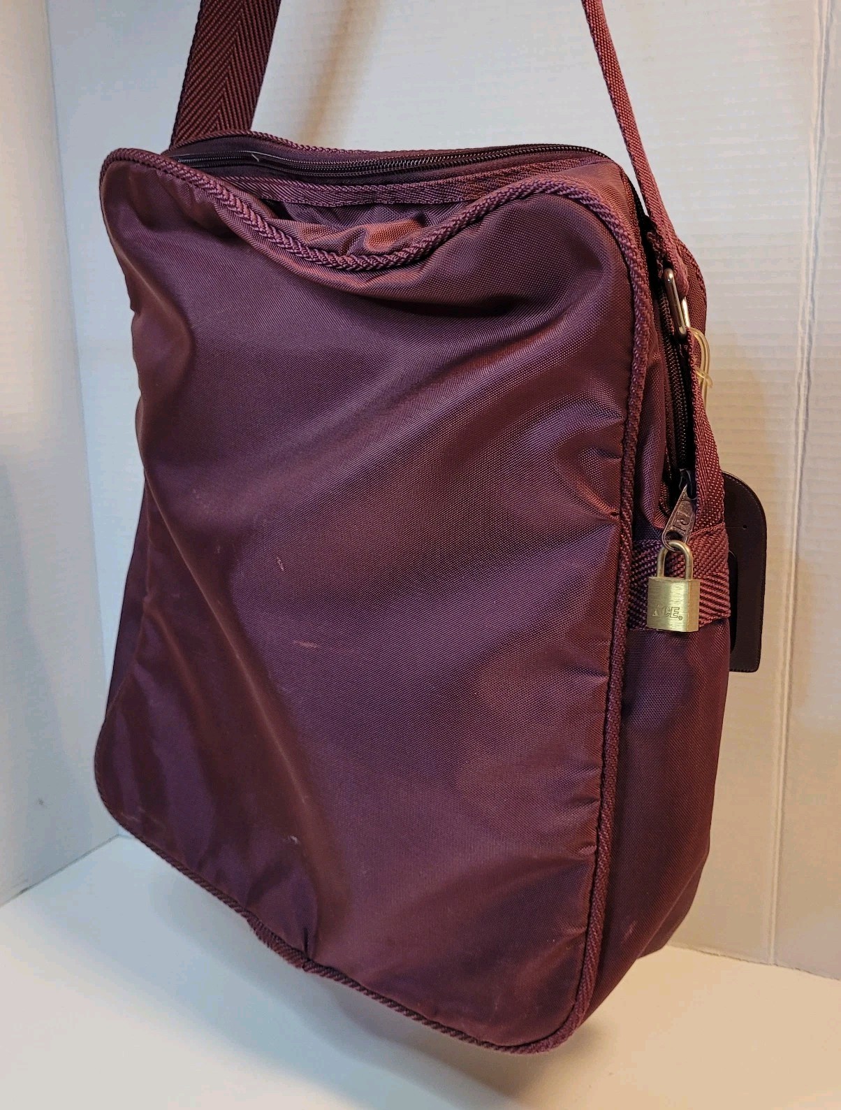 Pierre Cardin Soft Sided Carry On Burgundy Travel Tote