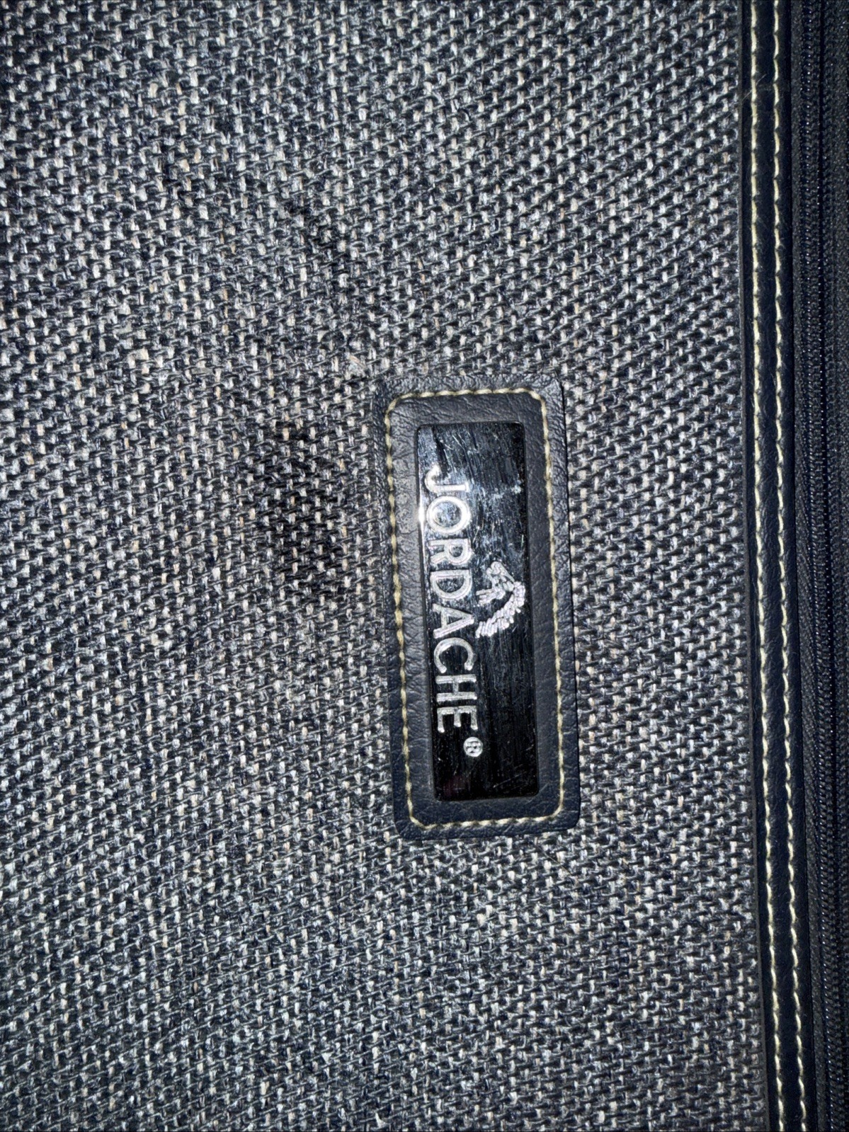 Suitcase -Vintage Jordage Travel Tweed 22x14x7″