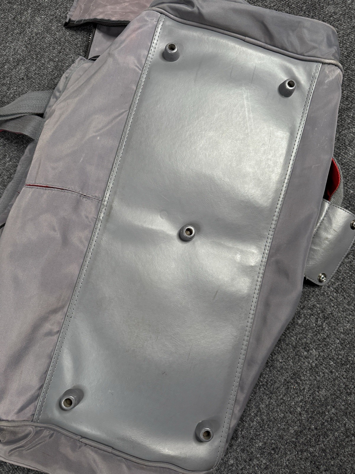 Vintage Members Only Duffel Crossbody Bag Suitcase Unisex Gray