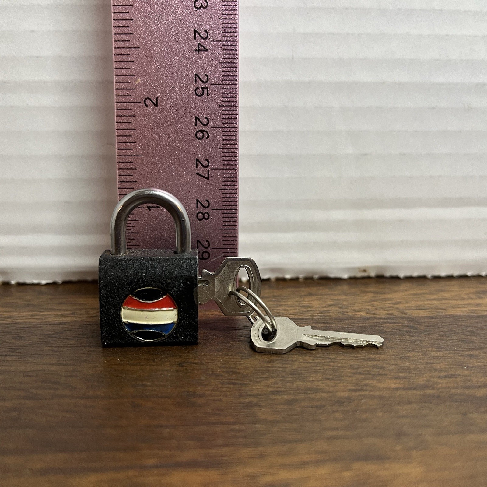 Mini Vintage Heavy Duty Padlock by American Tourister for Luggage Two Keys