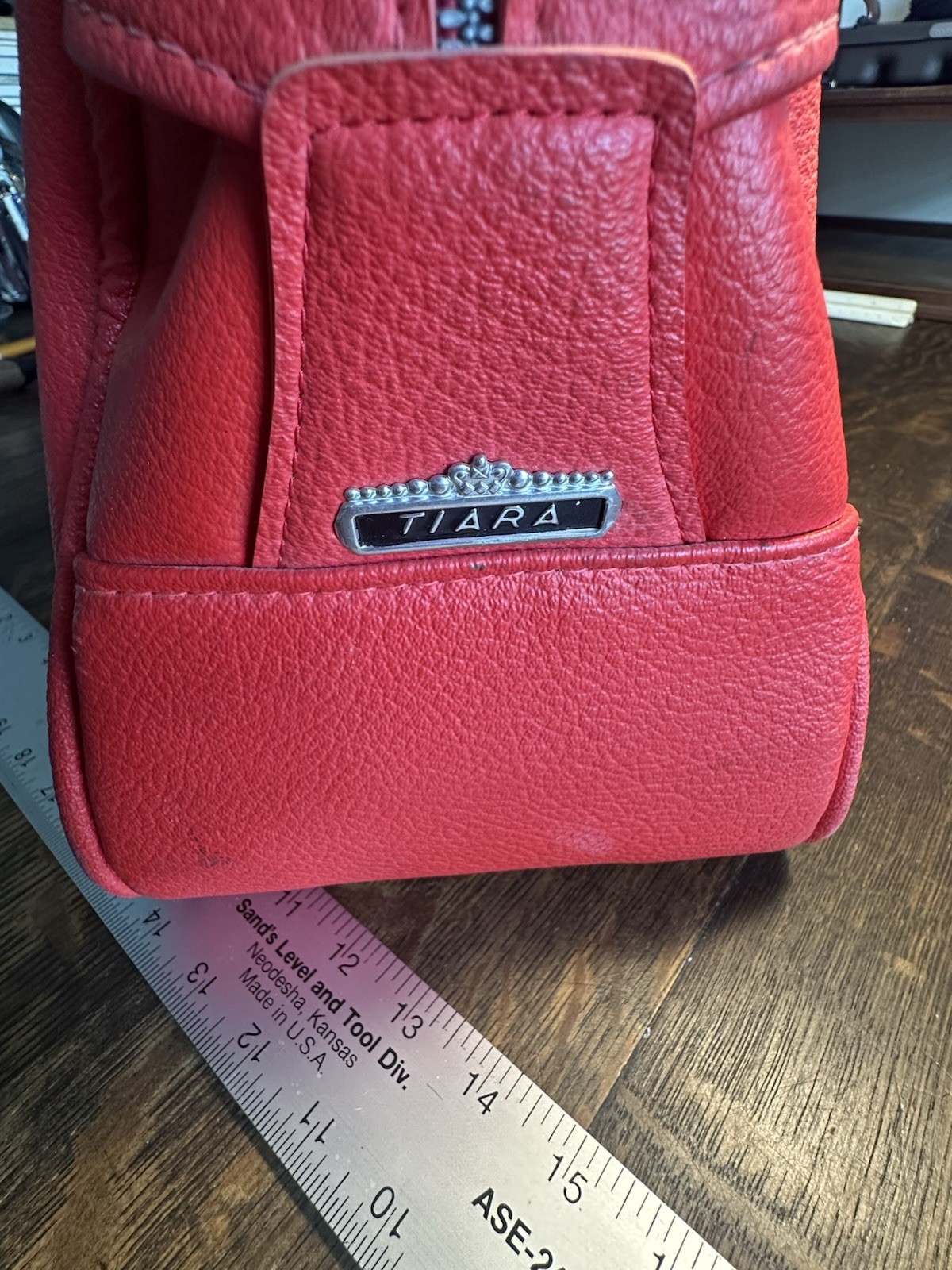 Vintage American Tourister Tiara Red Overnight Bag Euc And Clean