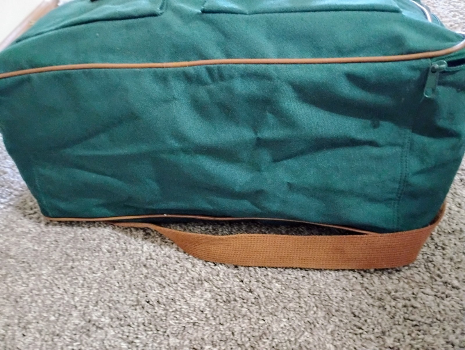 Vintage Ralph Lauren Polo Green Canvas Luggage Duffle Tote Carry On Bags