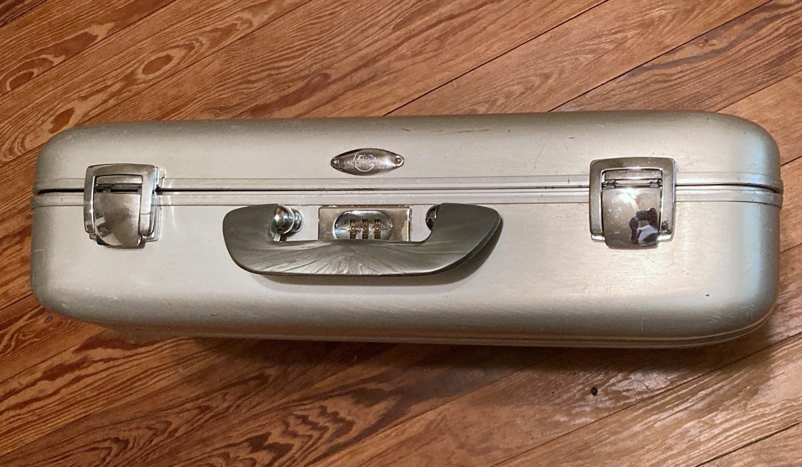 Vintage Zero Halliburton attache’ case blue logo Well Used