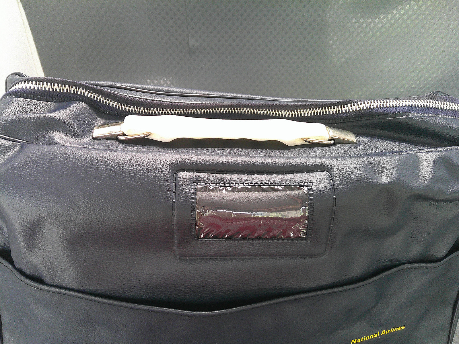 Vintage National Airlines Vinyl Briefcase Bag Promotional Advertising Premium