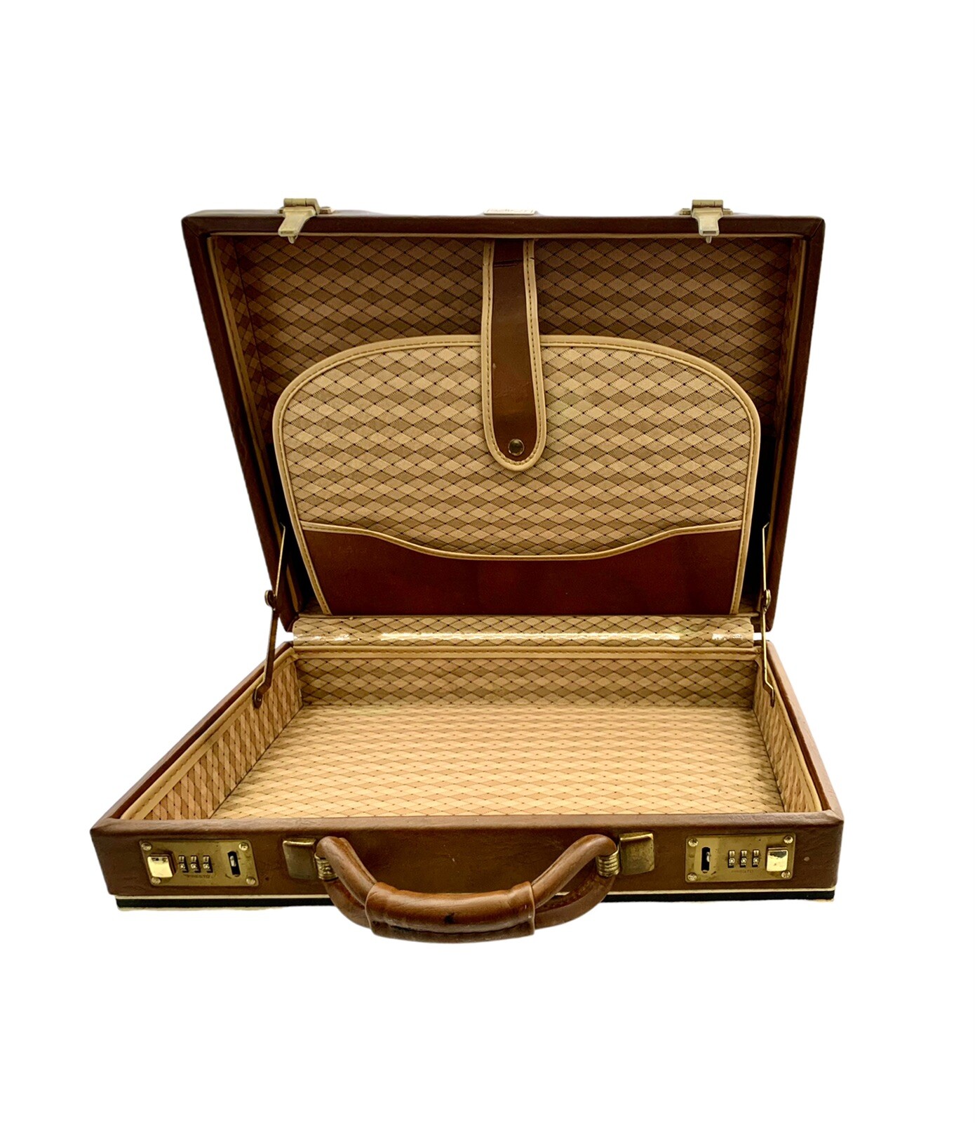 Vintage Savoy Leather Briefcase orgonizer Interior Classic MidCentury Style