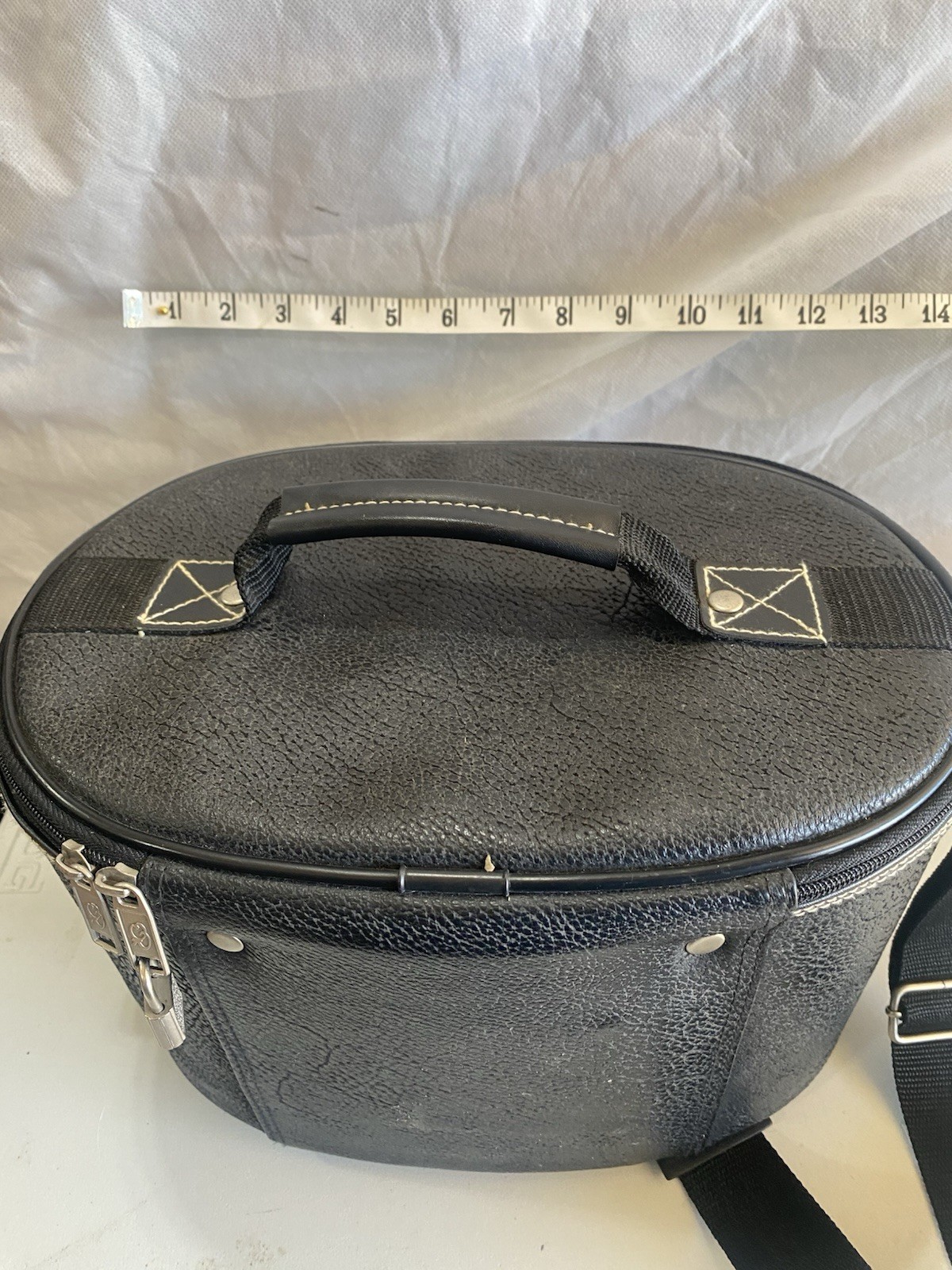 VTG Oscar de La Renta Train Case Luggage Travel Cosmetics Toiletry Bag Plane G9