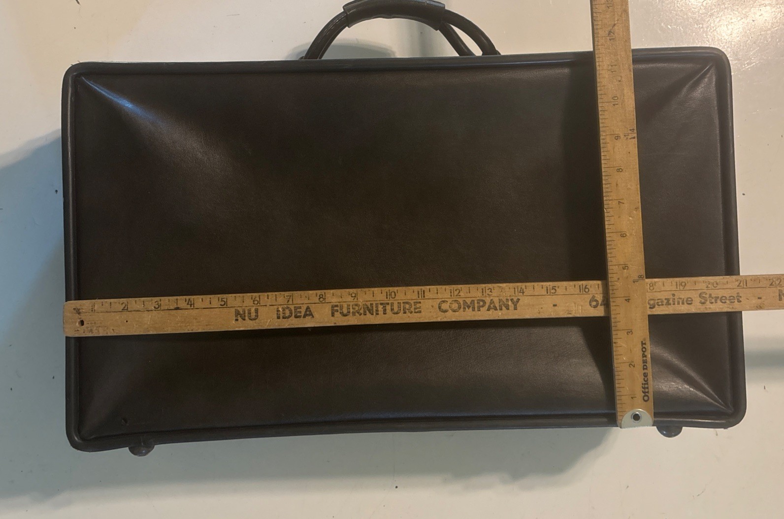 Vtg MCM 1950s Hartmann Leather Luggage Wardrobe Suitcase Matching 2 Piece 1 Key