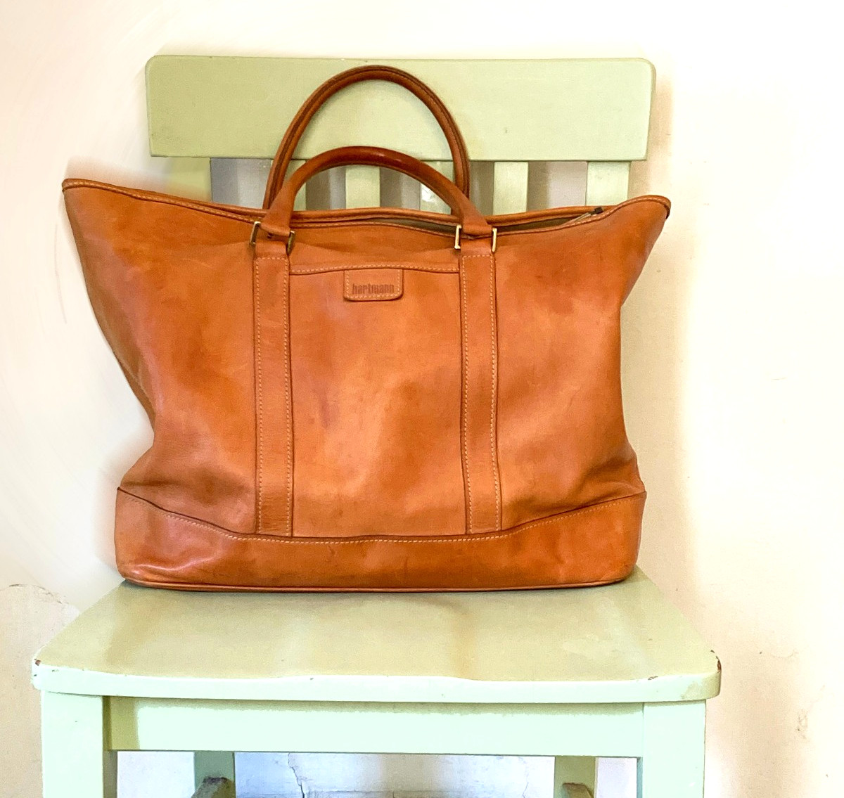 Classic Vintage Hartmann/Belting Leather / Carry-On Tote/ Beautiful Condition