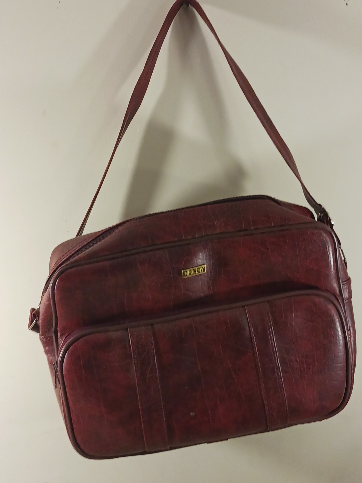 Vintage 60s 70s Red Mercury Suitcase Travel Bag Luggage Travel Case Samsonite