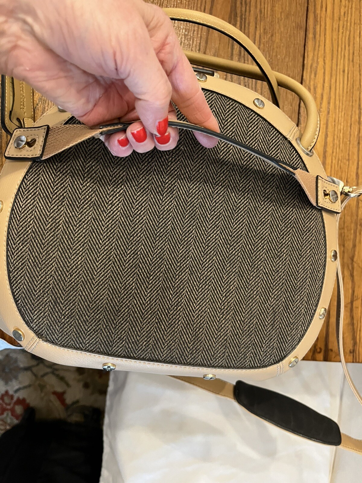 Samonsite Black Label Vintage Brown/Tan Tweed Vanity Case