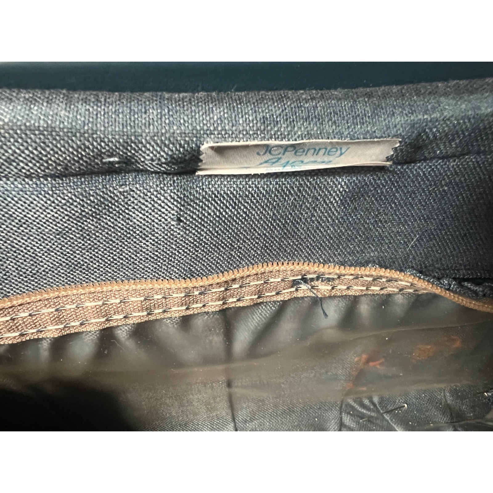 VTG Aspen by Samsonite JCPenney Train Case Teal Blue Hardshell Vanity Bag Key