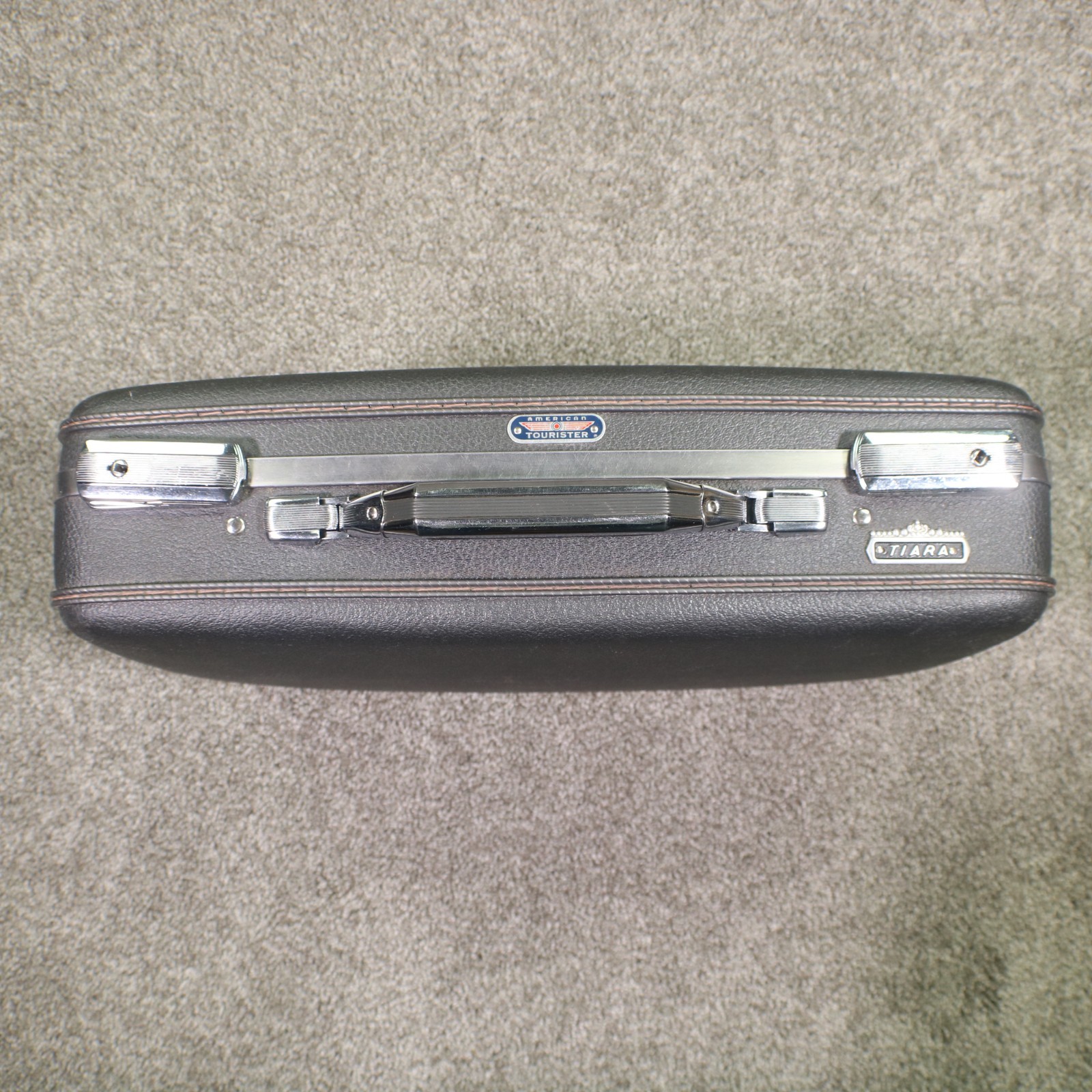 VTG 1960s American Tourister Tiara Hardshell Briefcase Attache Case 18″ w/Key