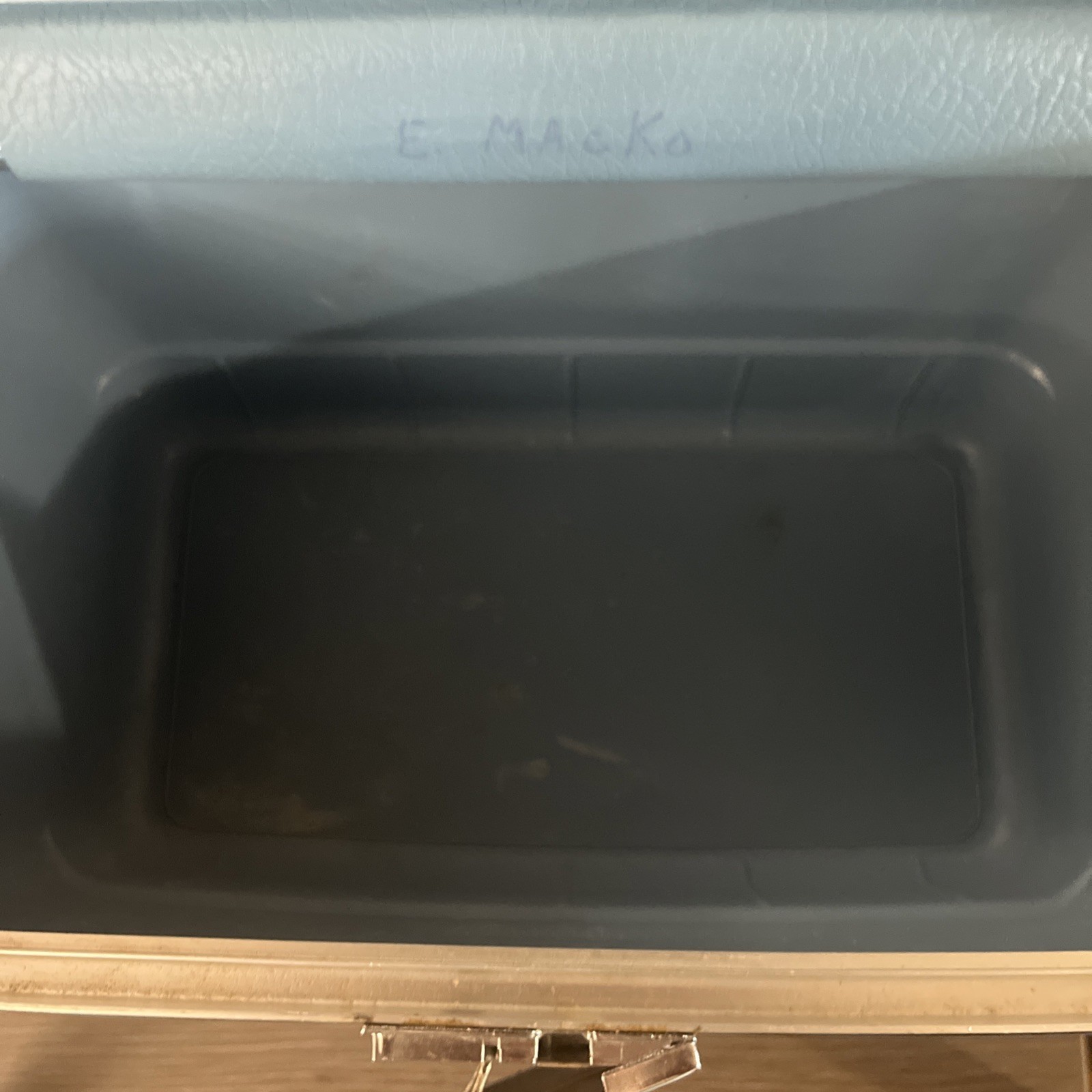 Vintage Sears Forecast Hard Train Case With Key Luggage Suitcase