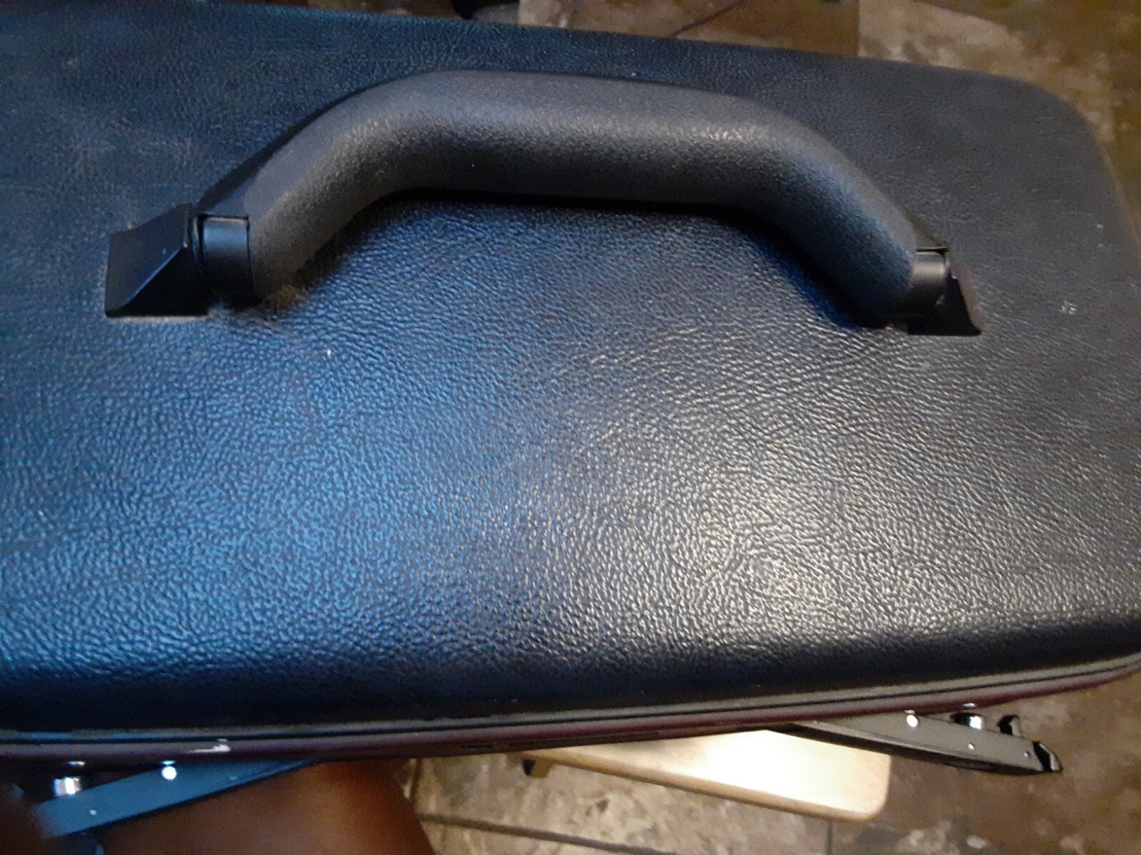 Samsonite Silhouette Train Makeup Hard Case Brown Inside Pockets Vintage Used