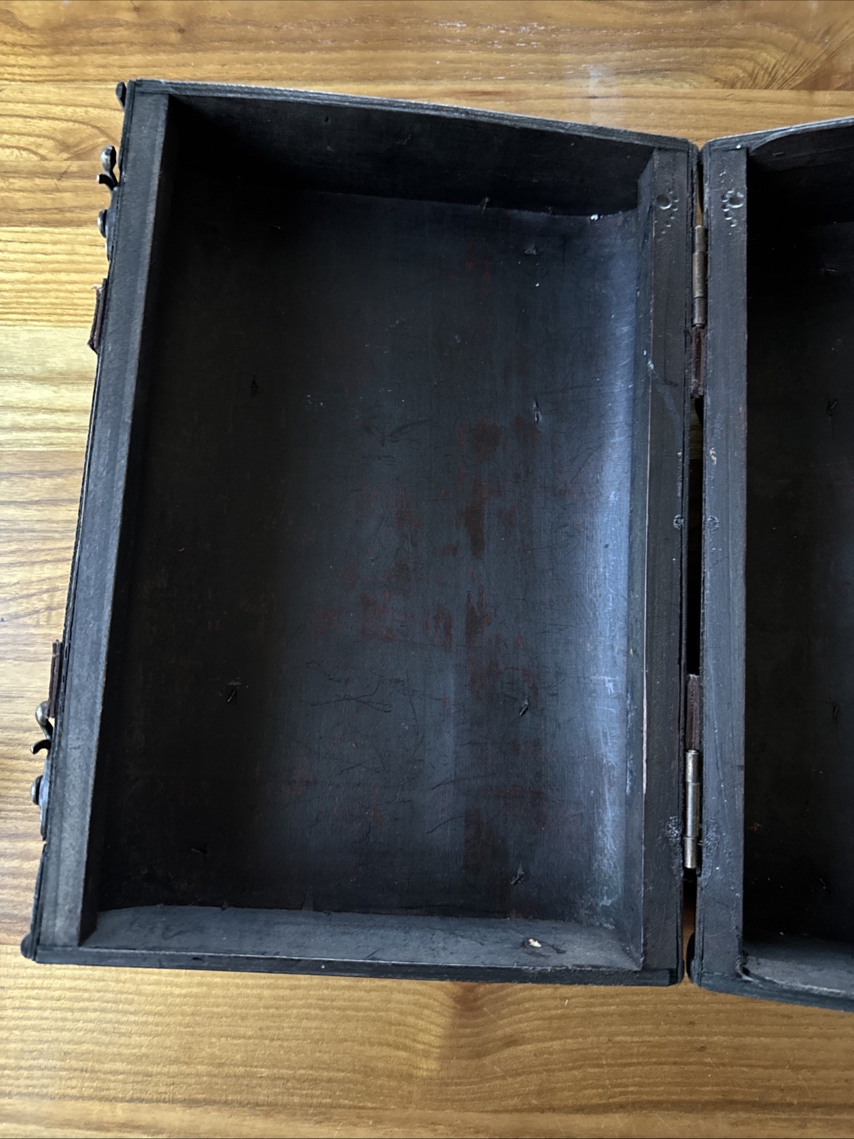 Vintage 1950’s GAVIGAIN RETRO SUITCASE Wood Storage Suitcase 12x5x8.5