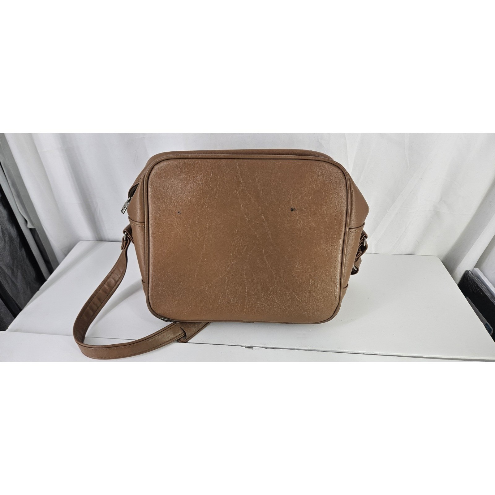Samsonite Concord Shoulder Carry On Overnight Bag Tan/Brown Vinyl