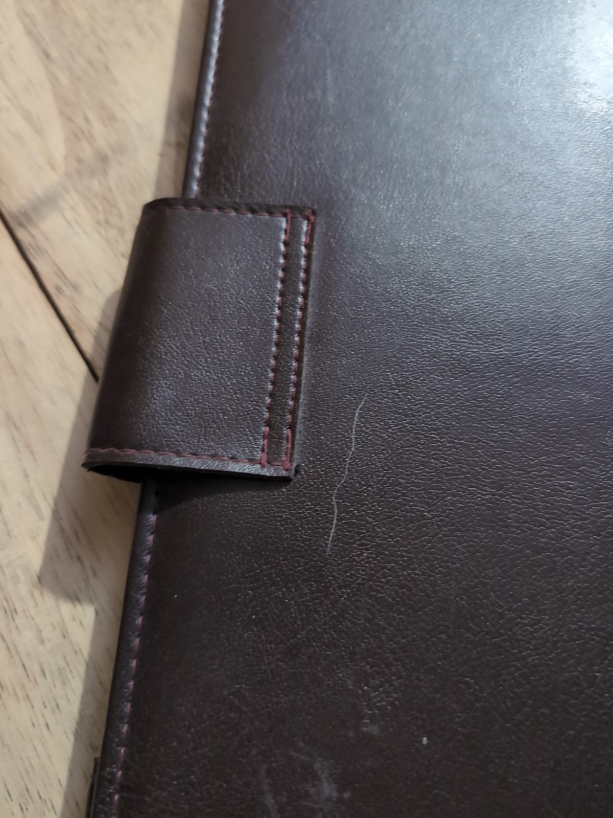 Genuine Leather Tie Travel Mjg Storage Case Hanging VTG Retro Organizer Necktie