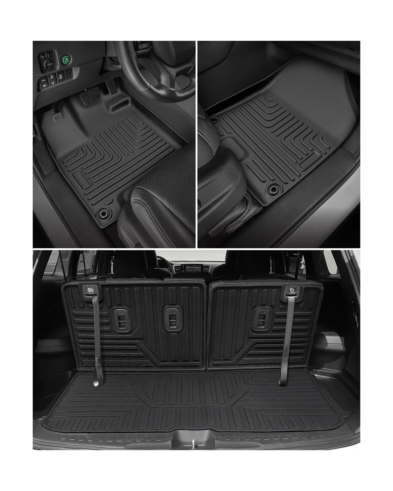 Floor Mats & Cargo Liner for Honda Pilot 2022 2021 2020 2019 2018 2017 2016, …