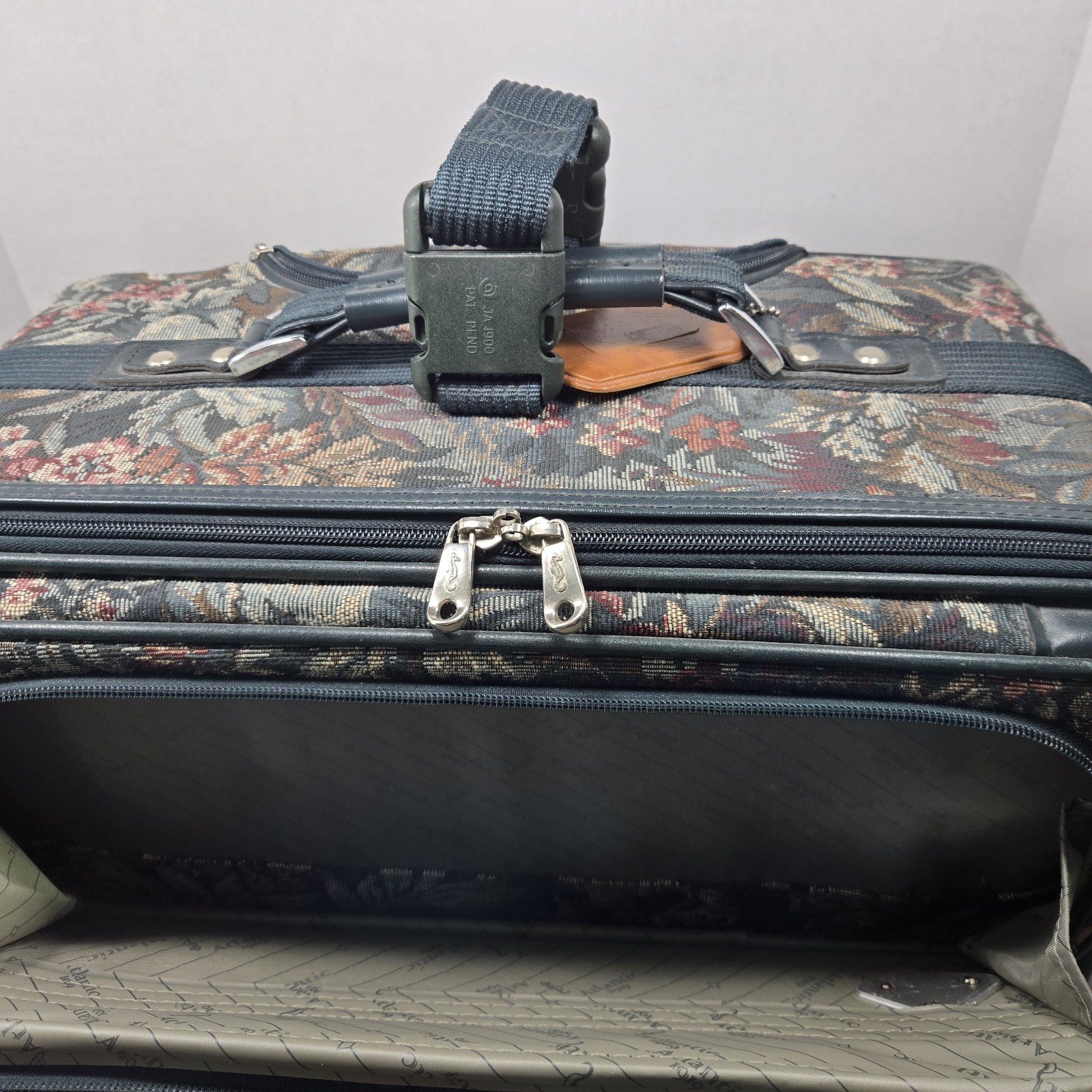 Vintage Atlantic Tapestry Luggage 2 pc. Set
