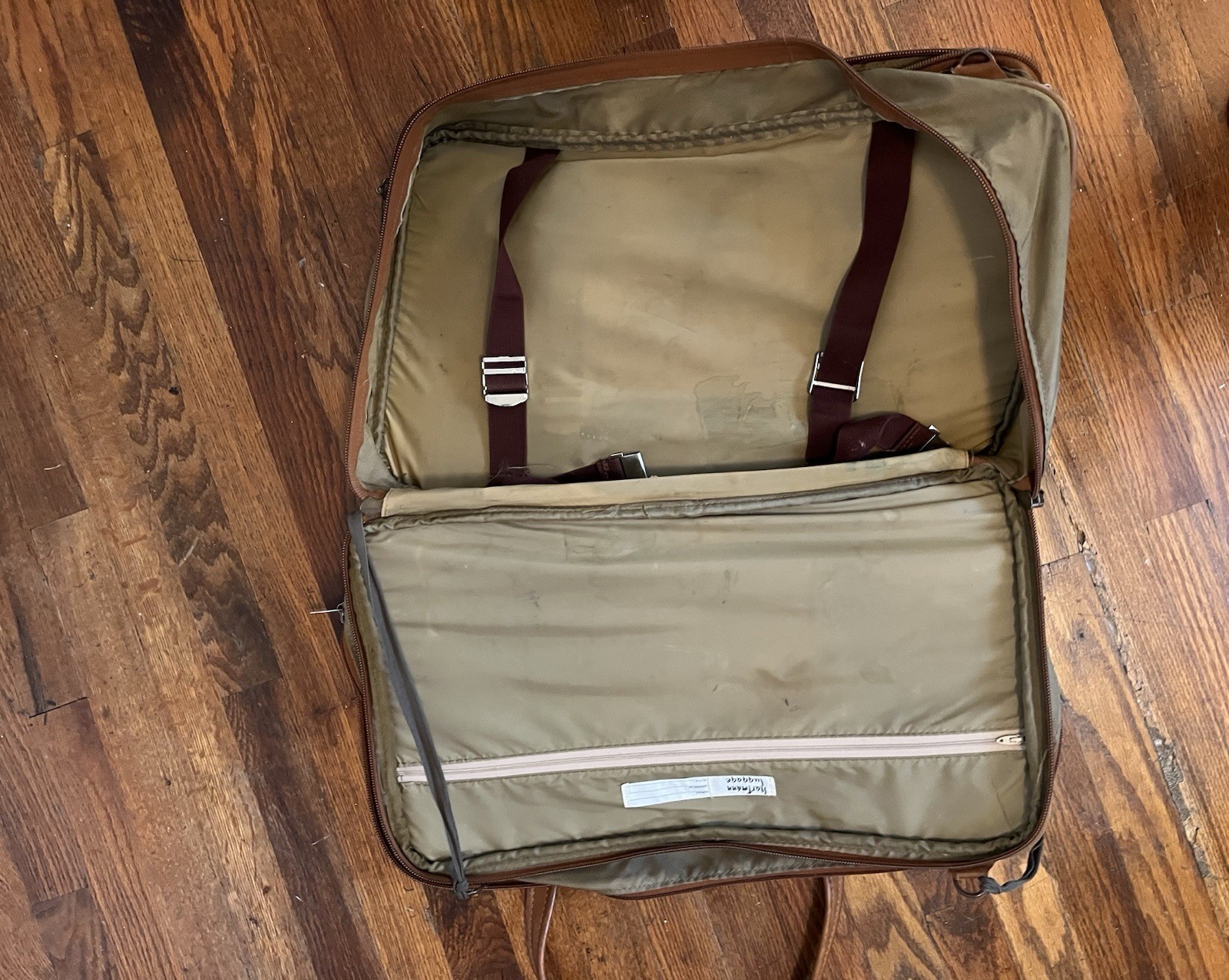 Hartmann Black Nylon Leather Briefcase Laptop Luggage Carry-On Messenger Bag