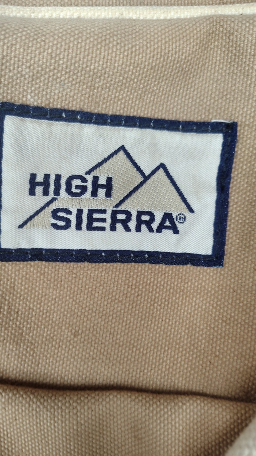 Vintage High Sierra Canvas Carry On Bag – Beige And White