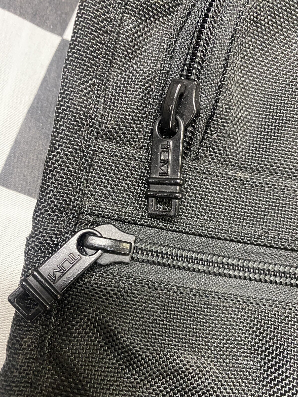 TUMI 207D3 Slim Briefcase – Black Ballistic Nylon – Laptop Business Bag