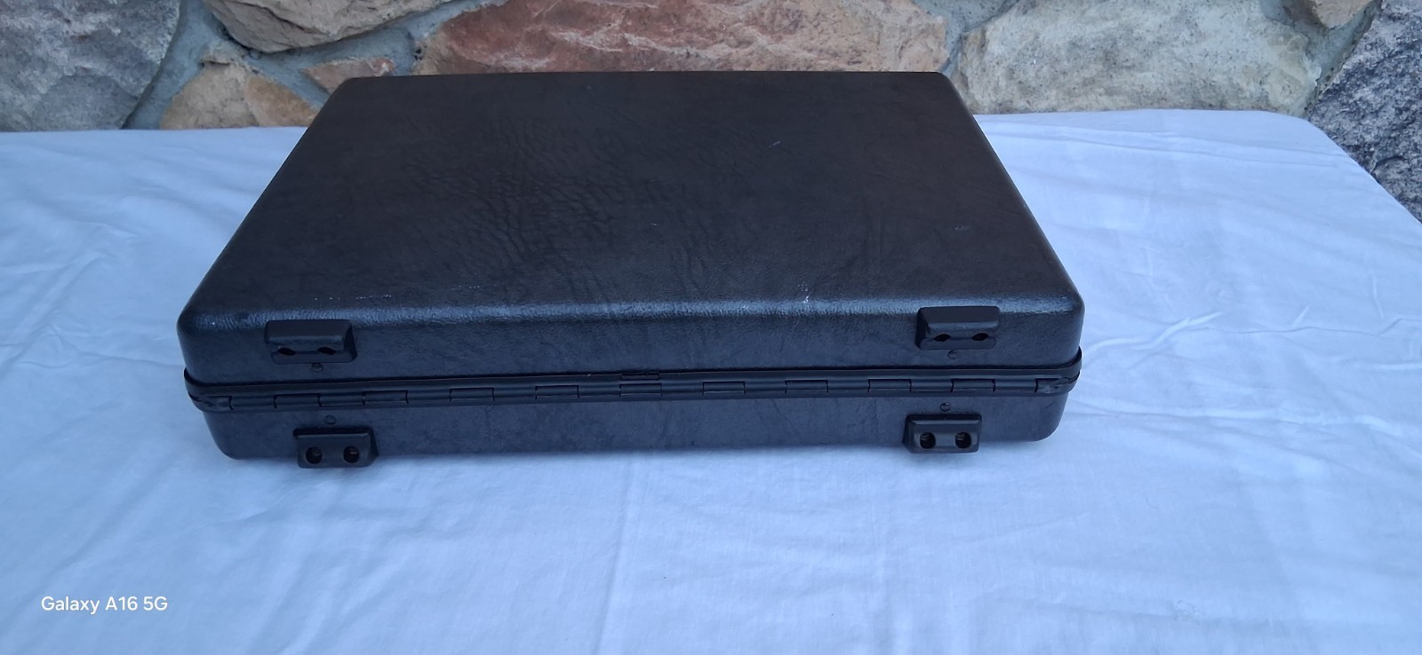 Ventage Retro Mid Century Samsonite Hardside Briefcase Gray Textured Slim Design