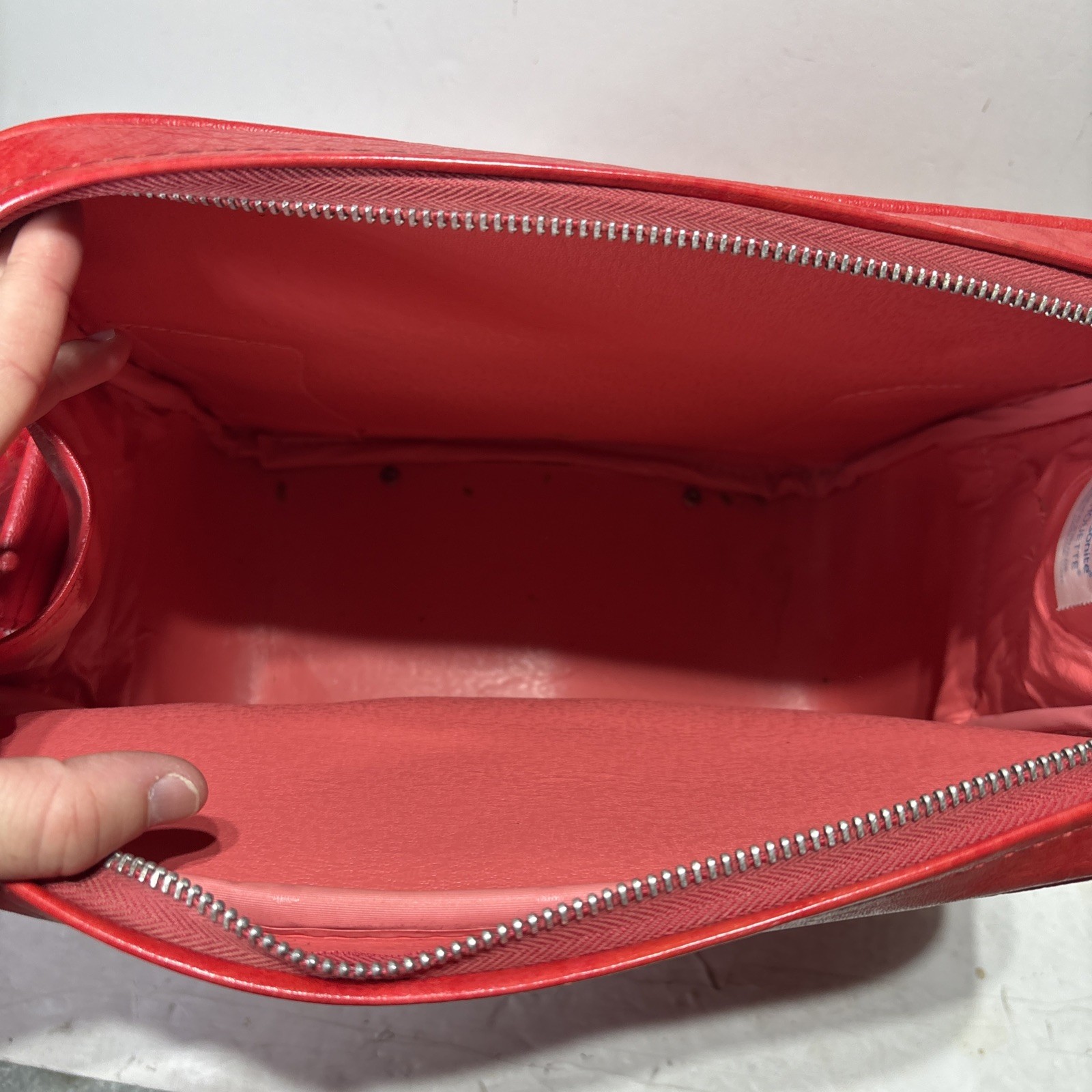 Vintage Samsonite Silhouette Carry on tote Work, Travel Red, Original KEYS!