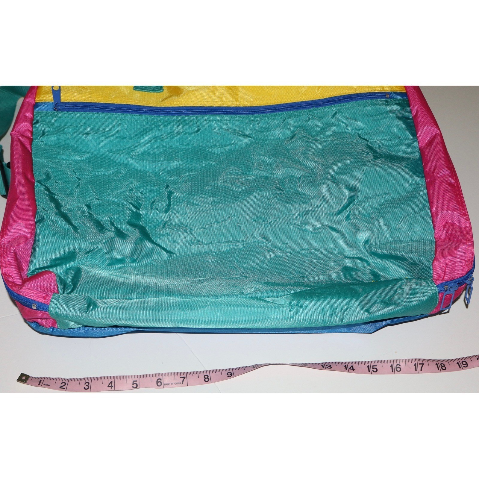 Vintage 90’s Sassafras Colorblock Bag Kids On the Go Nylon Travel Gym Tote