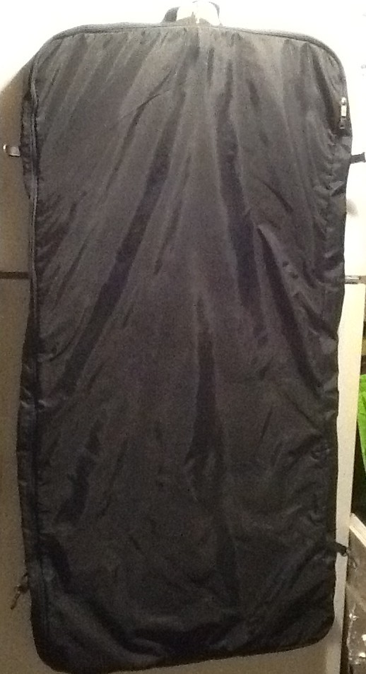 Vintage Retro 1970s American Tourister Black Garment Bag Luggage Suitcase