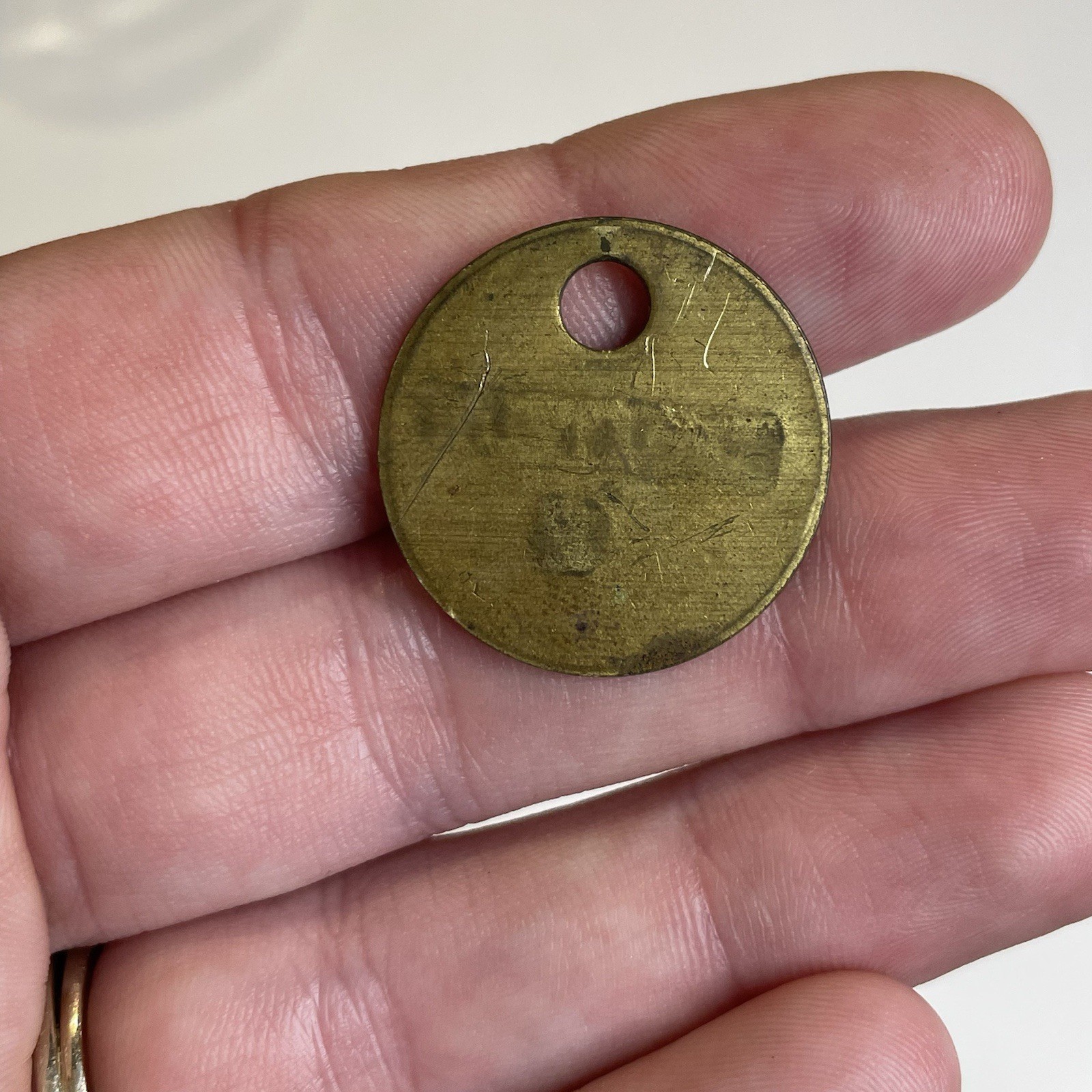 Antique – Vintage 20th C. Brass Sheridan Hotel Luggage Tool Tag Travel Souvenir