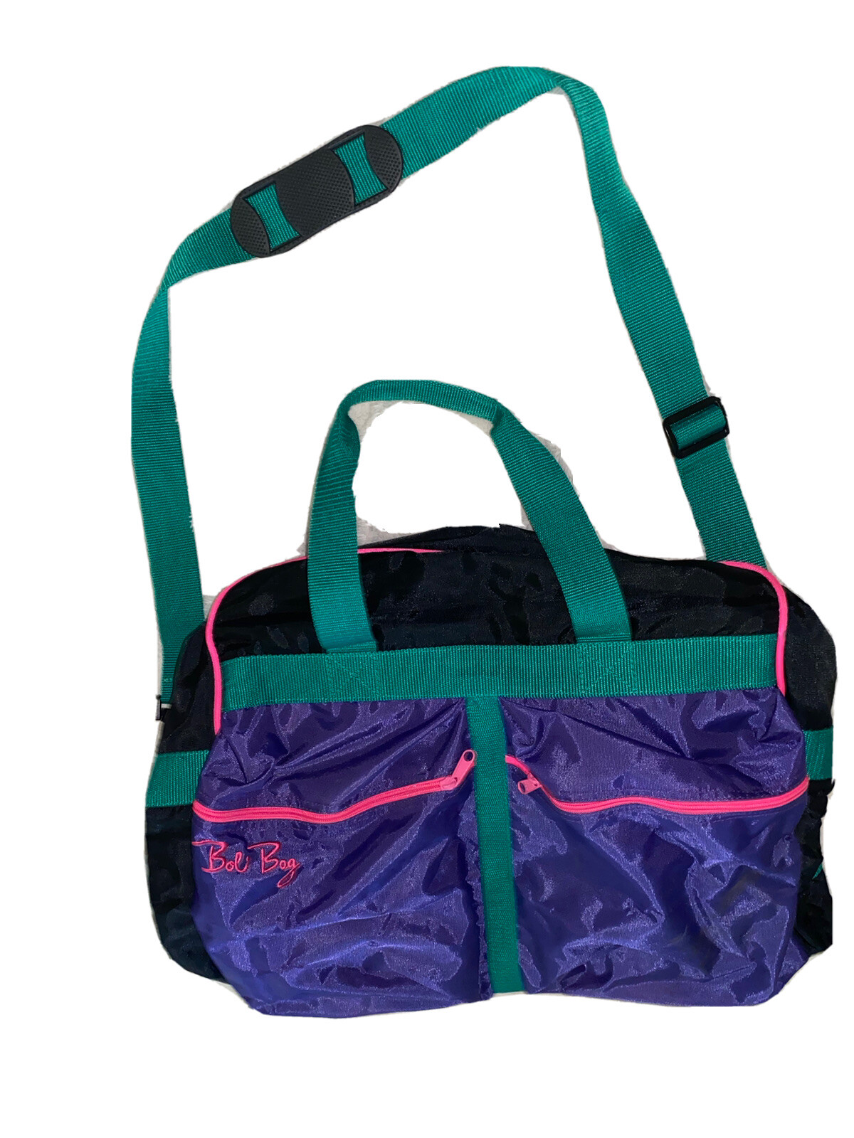 Vintage 1990s Boli Bag Expandable Rolling Tote Bag, Size 19’h