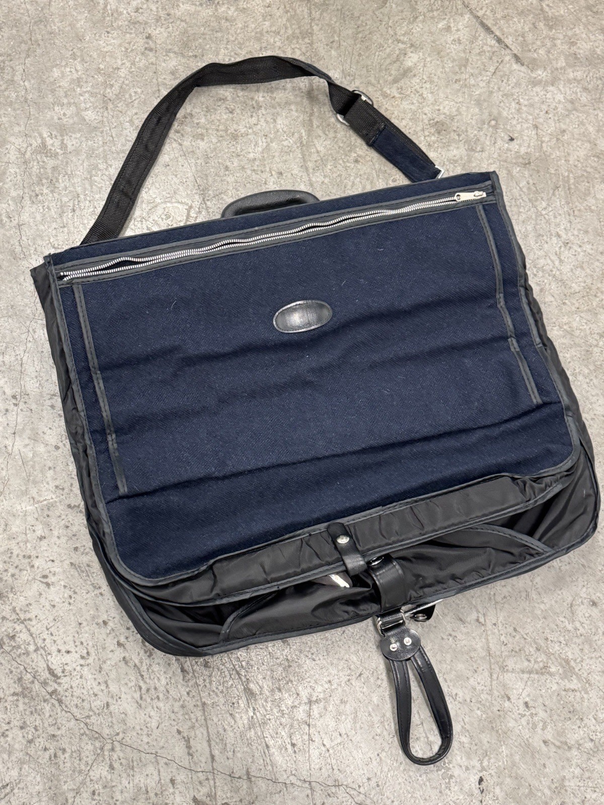 Skyway Luggage Vintage Garment Bag Blue Original Box