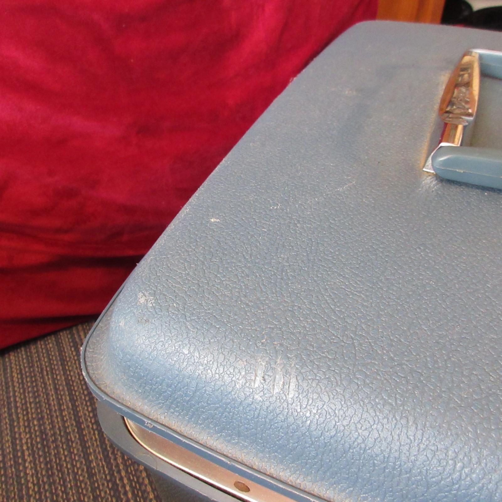 JCPenney Aspen by Samsonite Vanity Case Blue Train Luggage Cosmetic