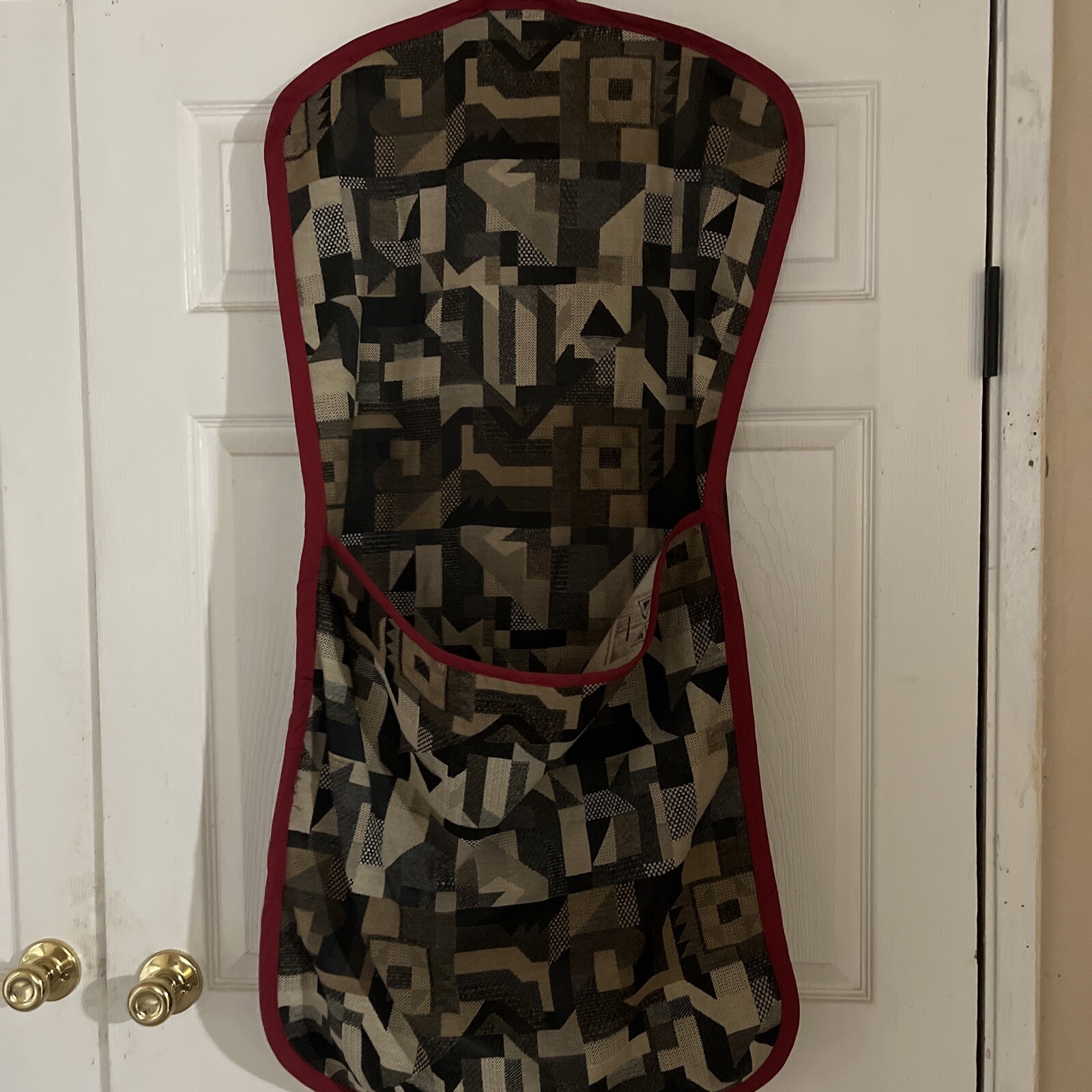 Vintage Pattern Hanging Garment Storage Travel Bag, No Tag Or Brand