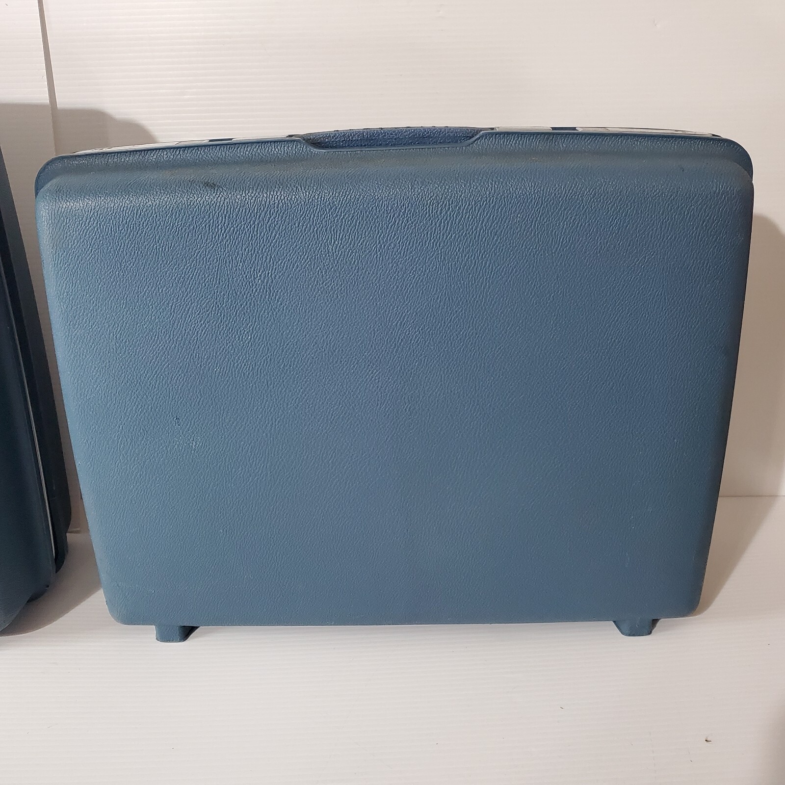 Vintage Lot Set 3 Samsonite Saturn Suitcase Luggage Makeup Carrie With Key Blue