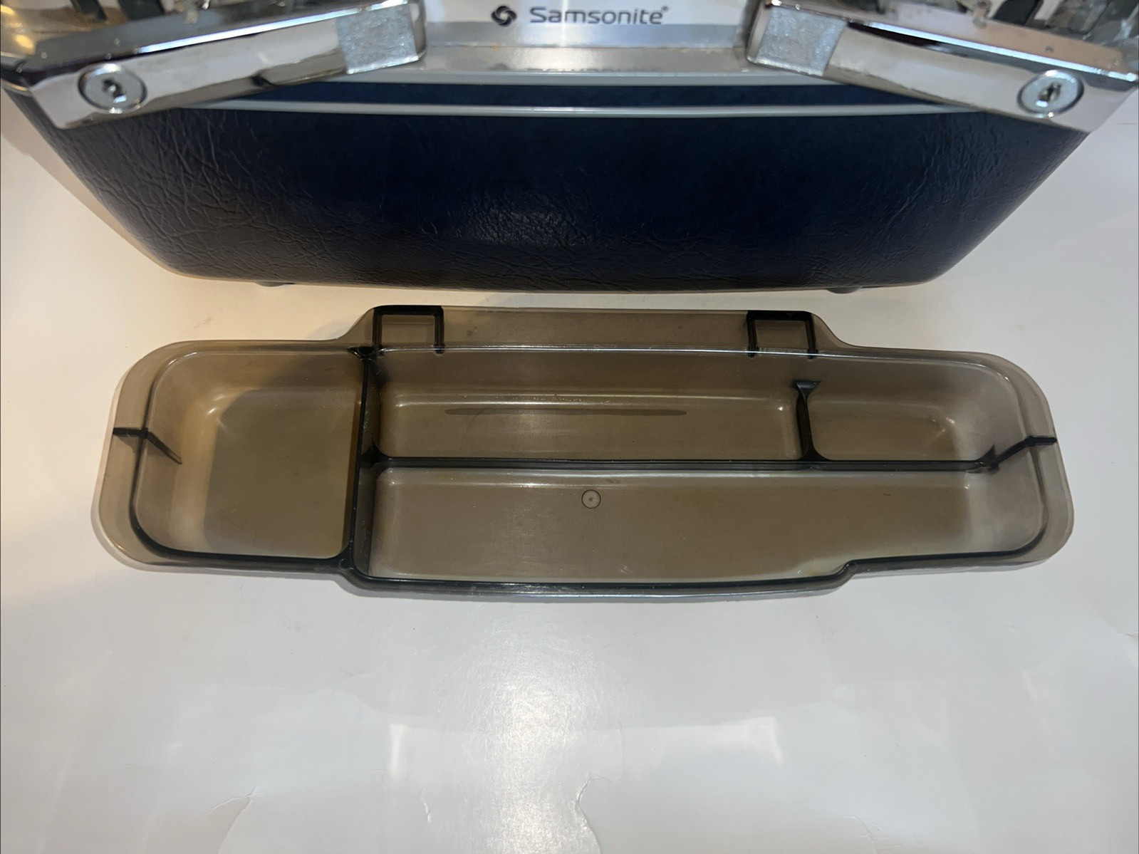 Navy Samsonite Profile II Overnight Case No key