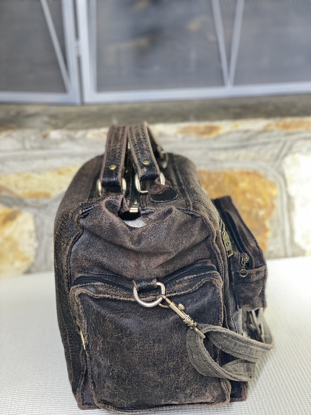 Viintage Samsonite Men Weekend Duffle Carry On Travel Bag