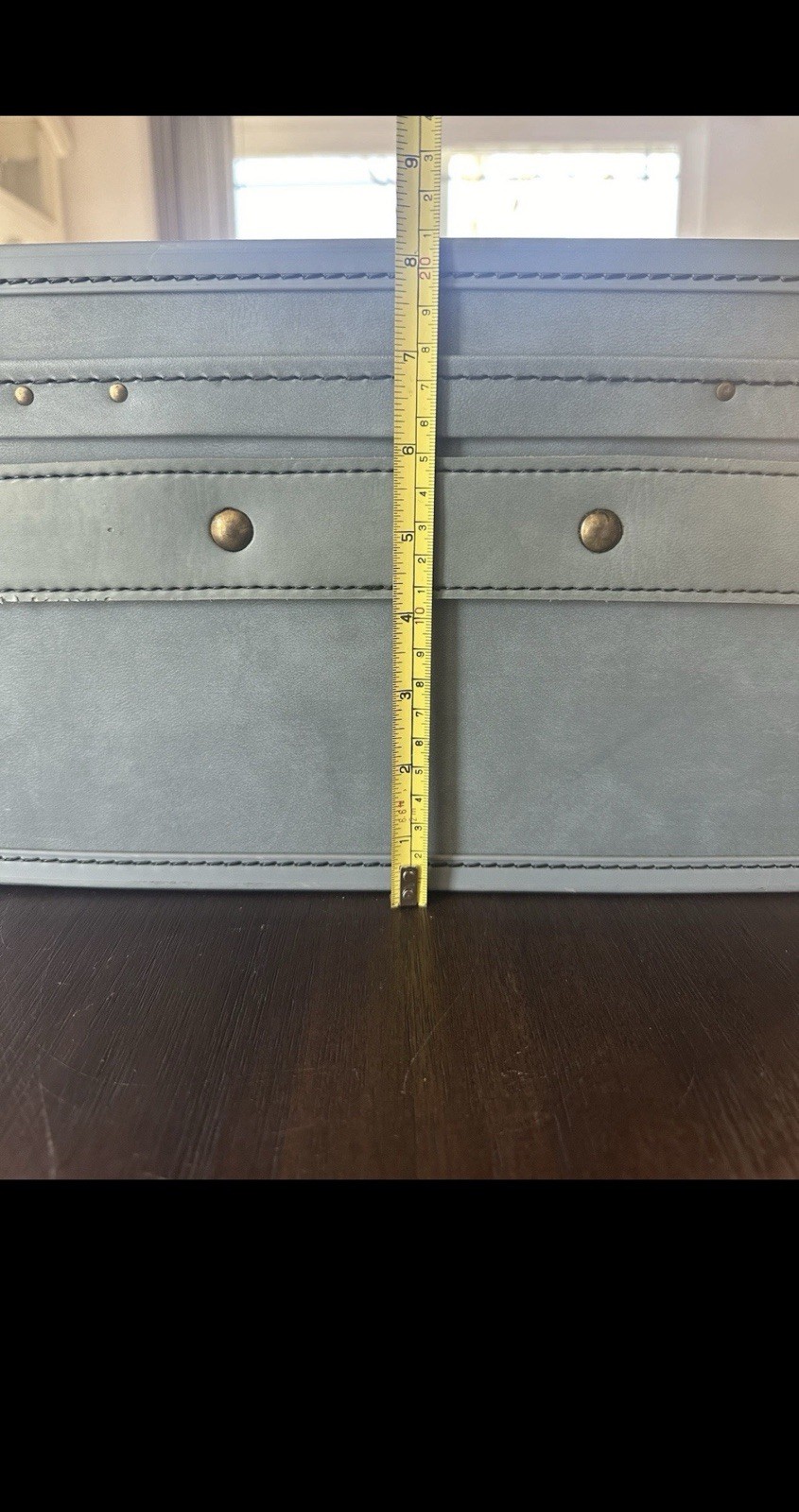 Hartmann Luggage Train Case 21″ & 15″ Blue Vinyl Faux Leather MCM (No Keys)