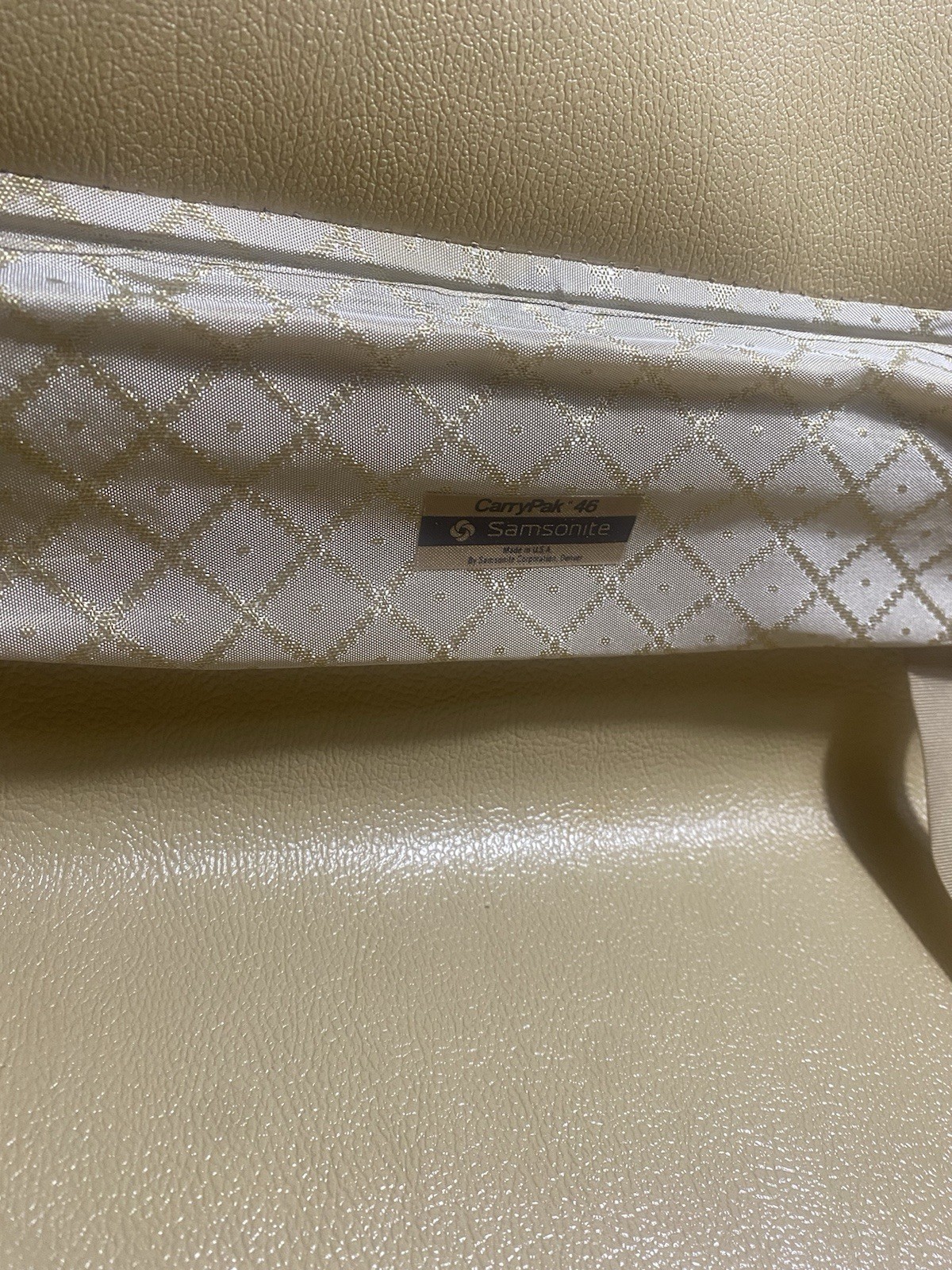 Vintage Samsonite Hard Shell Suitcase CarryPak 46 Navy Blue 1970s Travel Case